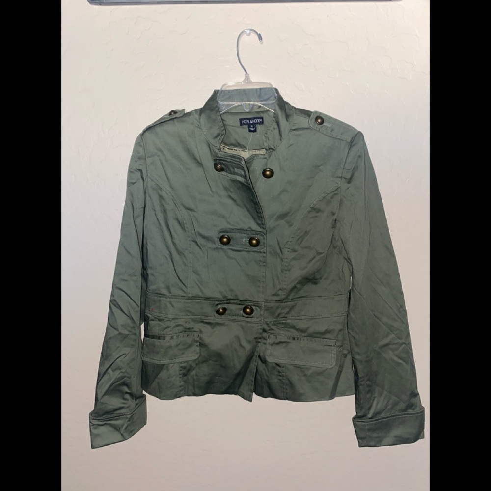 Nwnt Hope & Honey women’s military style jacket